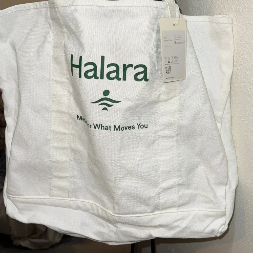 Halara White Tote Bag